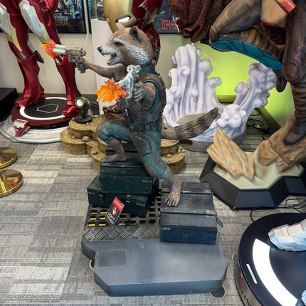 Guardians Of The Galaxy Vol. 2 Rocket & Groot Life Size Pre-Owned Statue LM Treasures - BK