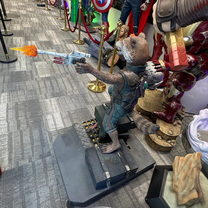 Guardians Of The Galaxy Vol. 2 Rocket & Groot Life Size Pre-Owned Statue LM Treasures - BK