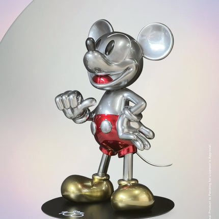 Disney 100th Anniversary Platinum Mickey Mouse Life Size Statue - LM Treasures 