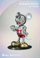 Disney 100th Anniversary Platinum Mickey Mouse Life Size Statue - LM Treasures 