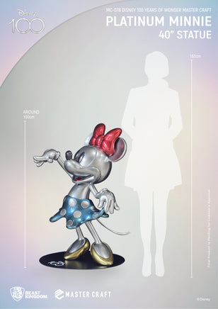 Disney 100th Anniversary Platinum Minnie Mouse Life Size Statue - LM Treasures 