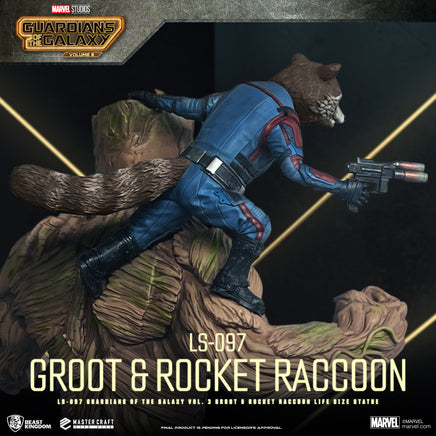 Marvel Guardians of the Galaxy Vol. 3 "Groot & Rocket" Life Size Statue - LM Treasures 