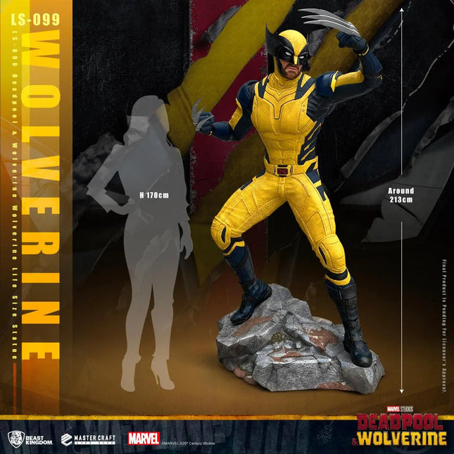 Marvel Deadpool & Wolverine Wolverine Life Size Statue 1:1 LM Treasures - BK