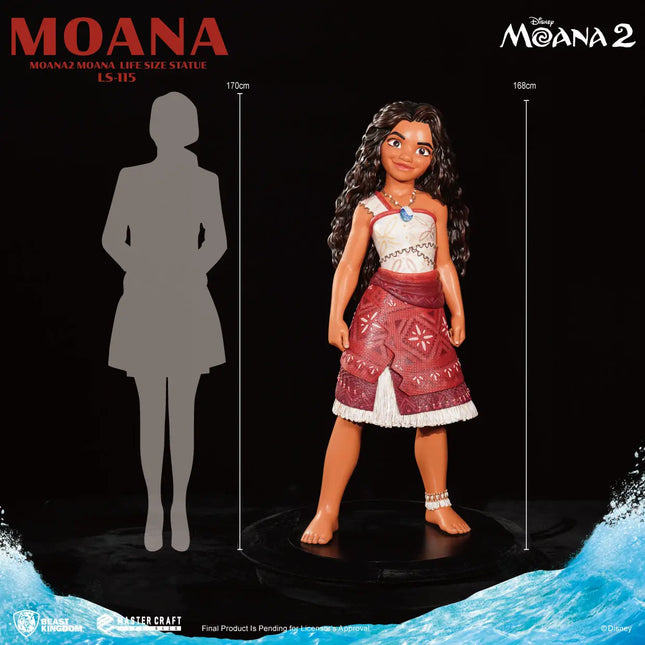Disney Moana 2 Moana Life Size Statue LM Treasures - BK
