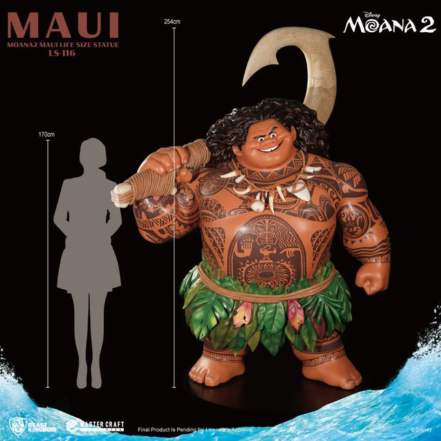 Disney Moana 2 Maui Life Size Statue LM Treasures - BK