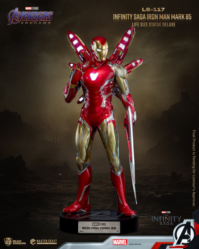 Avengers: Endgame Iron Man Mark LXXXV (MK85) Deluxe Life Size Statue