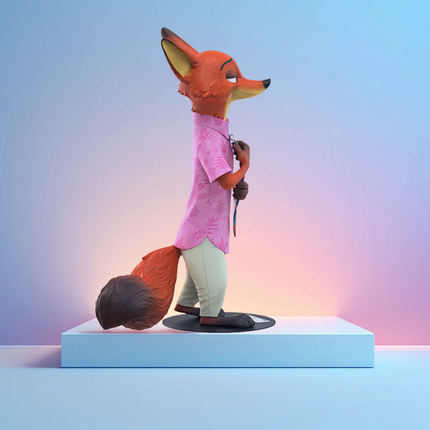Disney Zootopia 2 Nick Wilde Life Size Statue LM Treasures - BK