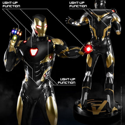 Avengers: Endgame Iron Man Mark 85 life size black and gold edition - LM Treasures 