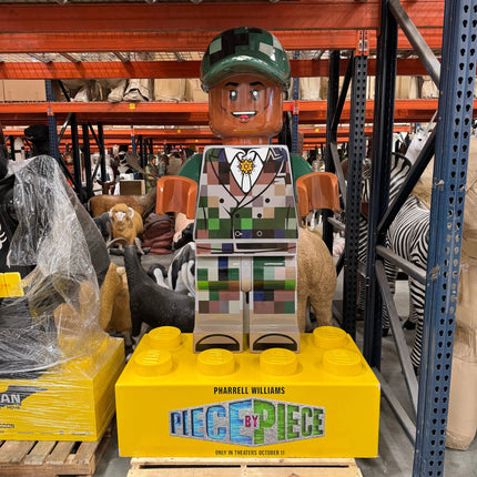 Piece By Piece 2024 Movie Display Pharrell Williams Lego Statue LM Treasures - P