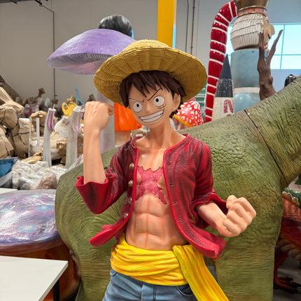 One Piece Anime Monkey D. Luffy Life Size 1:1 Statue LM Treasures - IN