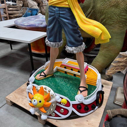One Piece Anime Monkey D. Luffy Life Size 1:1 Statue LM Treasures - IN
