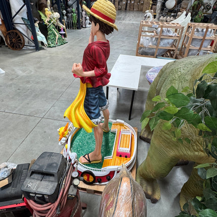 One Piece Anime Monkey D. Luffy Life Size 1:1 Statue LM Treasures - IN