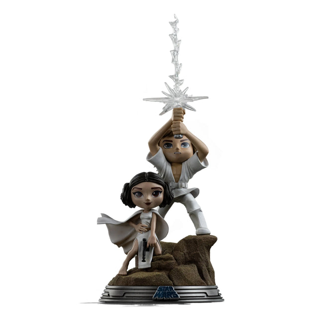 Luke & Leia Statue Star Wars MiniCo Iron Studios LM Treasures - IR