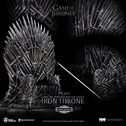 Game of Thrones Master Craft Iron Throne Table Top Statue