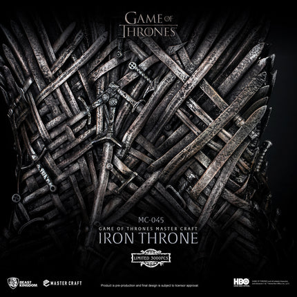 Game of Thrones Master Craft Iron Throne Table Top Statue