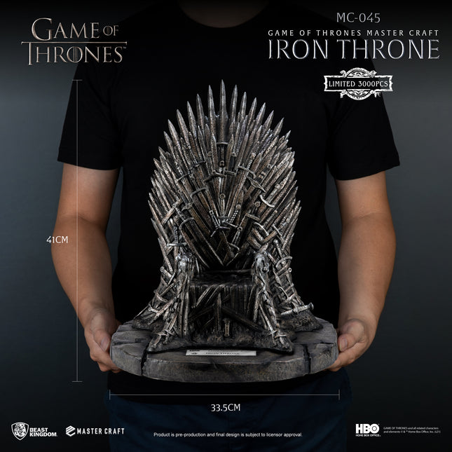 Game of Thrones Master Craft Iron Throne Table Top Statue