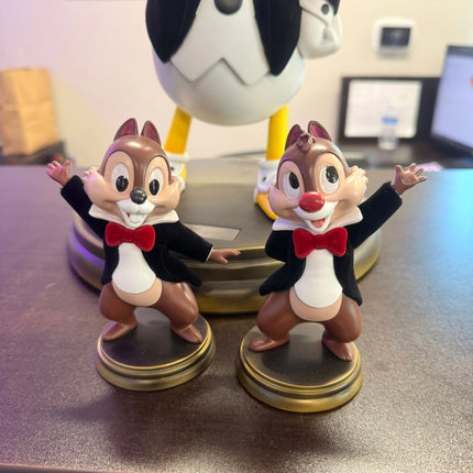 Disney Master Craft Tuxedo Donald Duck (With Chip'n Dale) Table Top Statue LM Treasures - MC