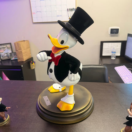 Disney Master Craft Tuxedo Donald Duck (With Chip'n Dale) Table Top Statue LM Treasures - MC