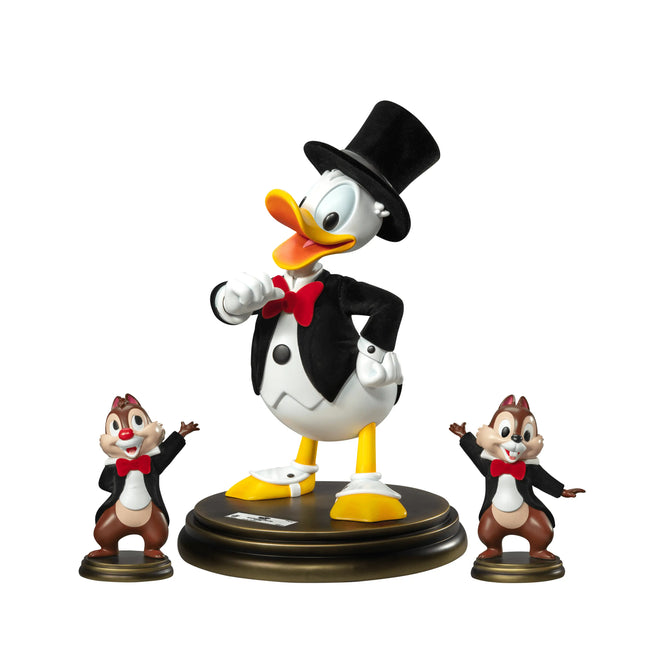 Disney Master Craft Tuxedo Donald Duck (With Chip'n Dale) Table Top Statue LM Treasures - MC