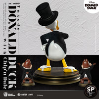 Disney Master Craft Tuxedo Donald Duck (With Chip'n Dale) Table Top Statue - LM Treasures 