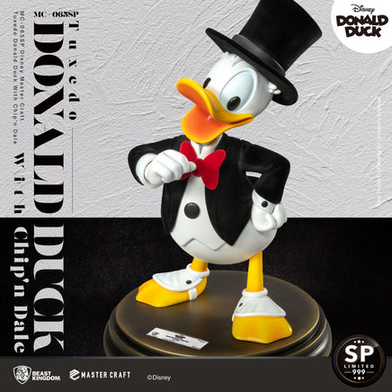 Disney Master Craft Tuxedo Donald Duck (With Chip'n Dale) Table Top Statue - LM Treasures 