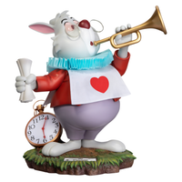 Alice In Wonderland Master Craft The White Rabbit Table Top Statue - LM Treasures 