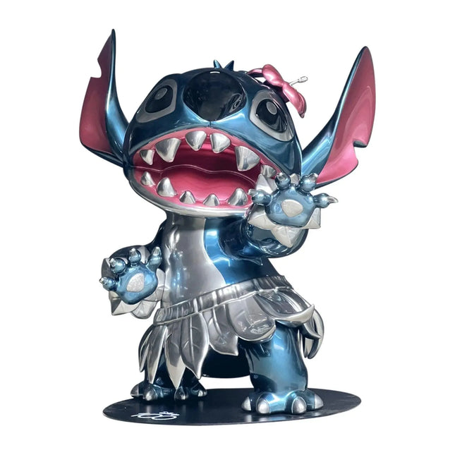 Disney 100th Anniversary Platinum Hula Stitch Life Size Statue - LM Treasures