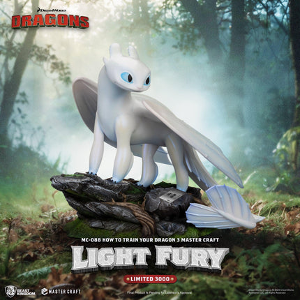 How to Train Your Dragon 3 Master Craft Light Fury Table Top Statue
