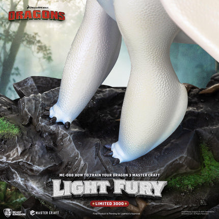 How to Train Your Dragon 3 Master Craft Light Fury Table Top Statue