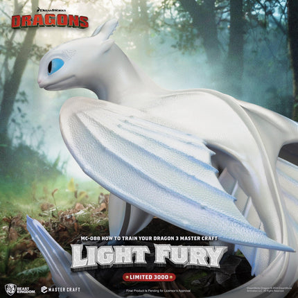 How to Train Your Dragon 3 Master Craft Light Fury Table Top Statue