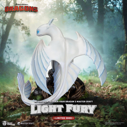 How to Train Your Dragon 3 Master Craft Light Fury Table Top Statue