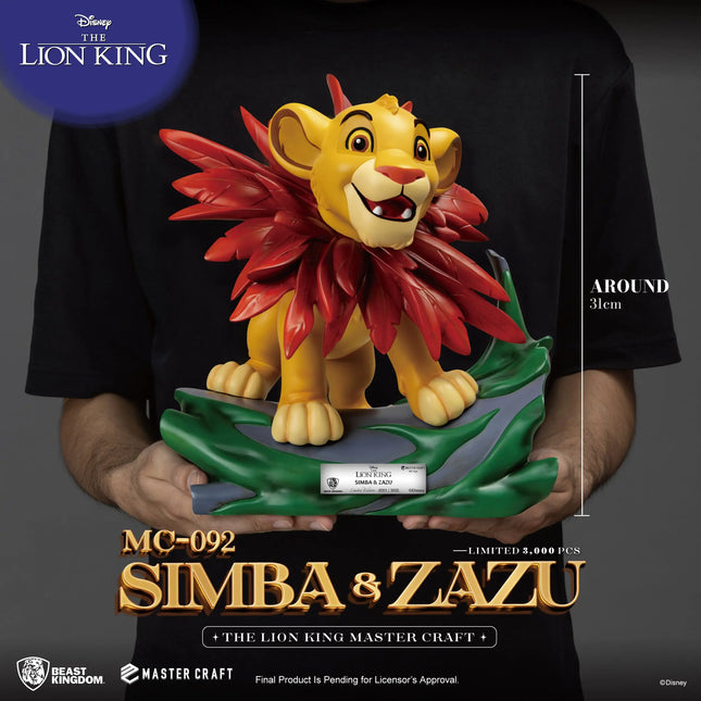 Lion King Master Craft Simba & Zazu Table Top Statue LM Treasures - MC