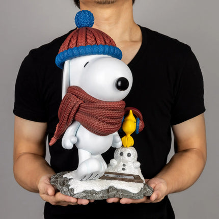 Winter Snoopy and Woodstock Master Craft Table Top Statue LM Treasures - MC