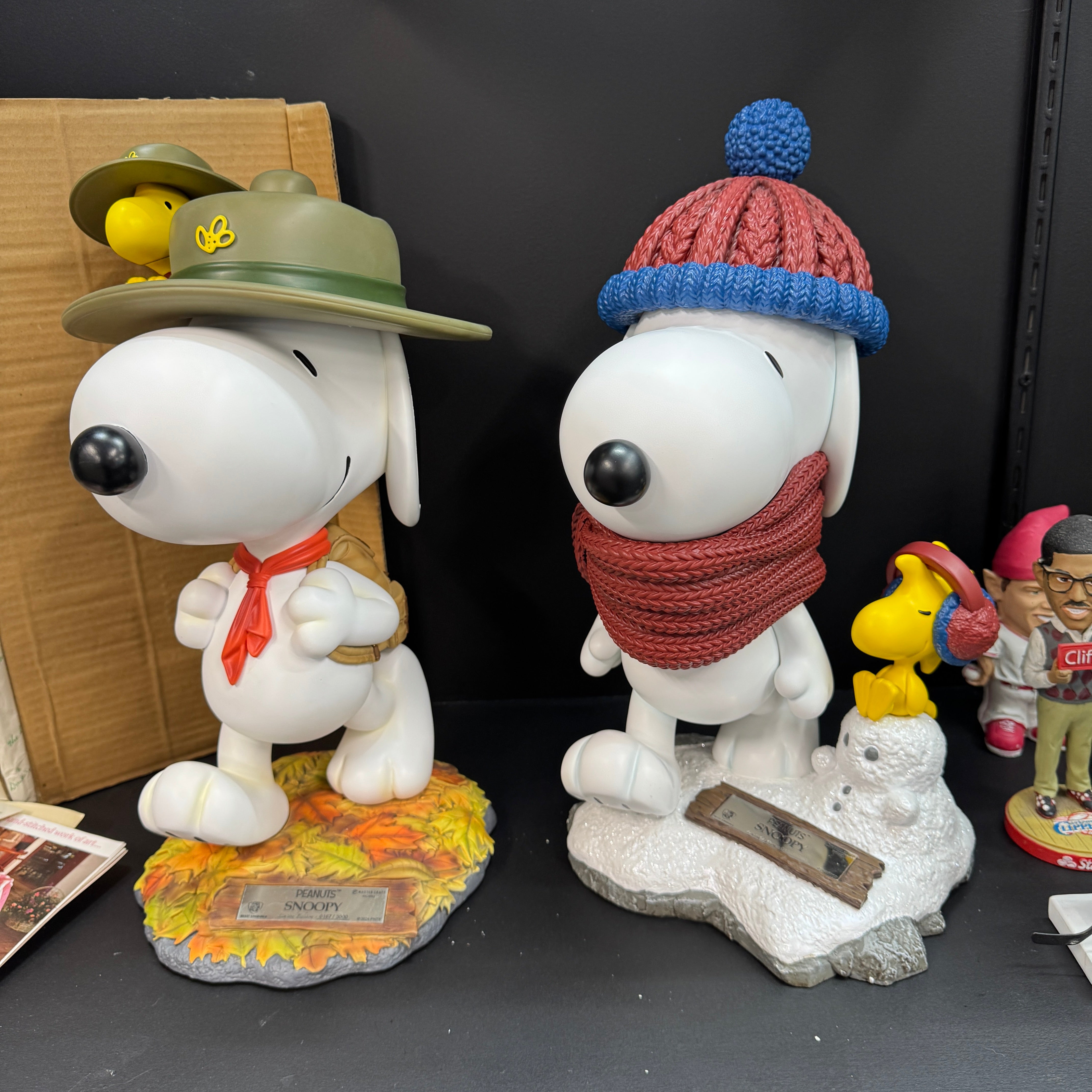 Snoopy and Woodstock Master Craft Table Top Statue | LM Treasures