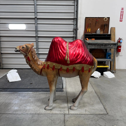 Nativity Camel with Red Ceremonial Blanket Statue LM Treasures - A