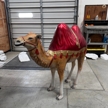 Nativity Camel with Red Ceremonial Blanket Statue LM Treasures - A