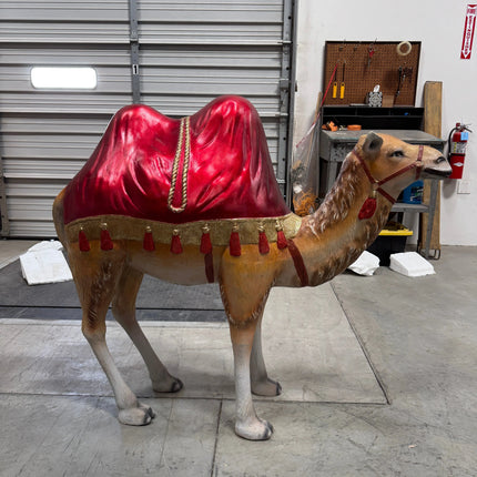 Nativity Camel with Red Ceremonial Blanket Statue LM Treasures - A