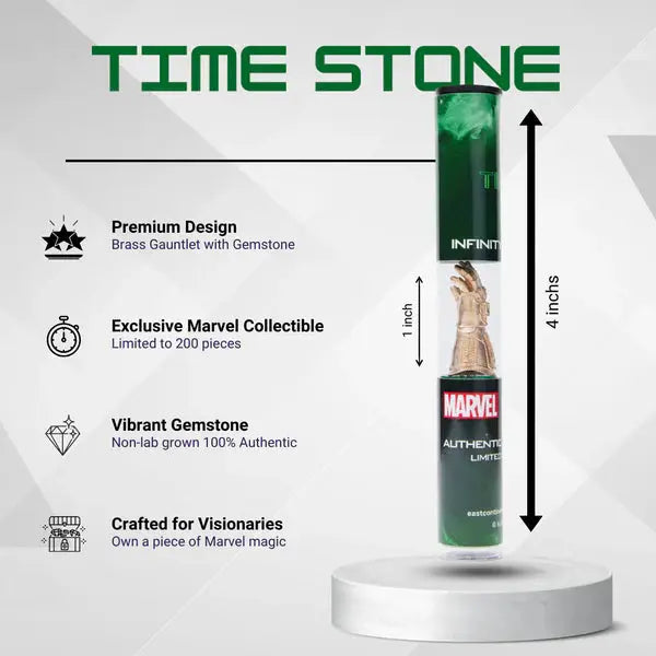 Marvel Micro Gauntlet Pendant Time Stone LM Treasures - ECG