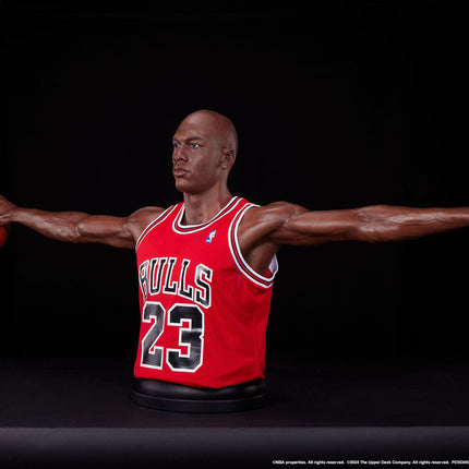 Michael Jordan Wing Span Bust in Red Life Size Statue