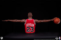 Michael Jordan Wing Span Bust in Red Life Size Statue