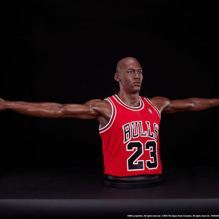 Michael Jordan Wing Span Bust in Red Life Size Statue