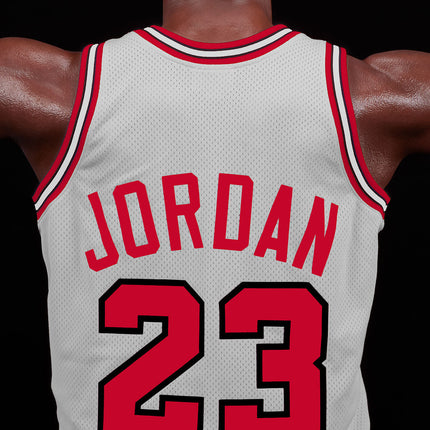 Michael Jordan Wing Span Bust in White Life Size Statue