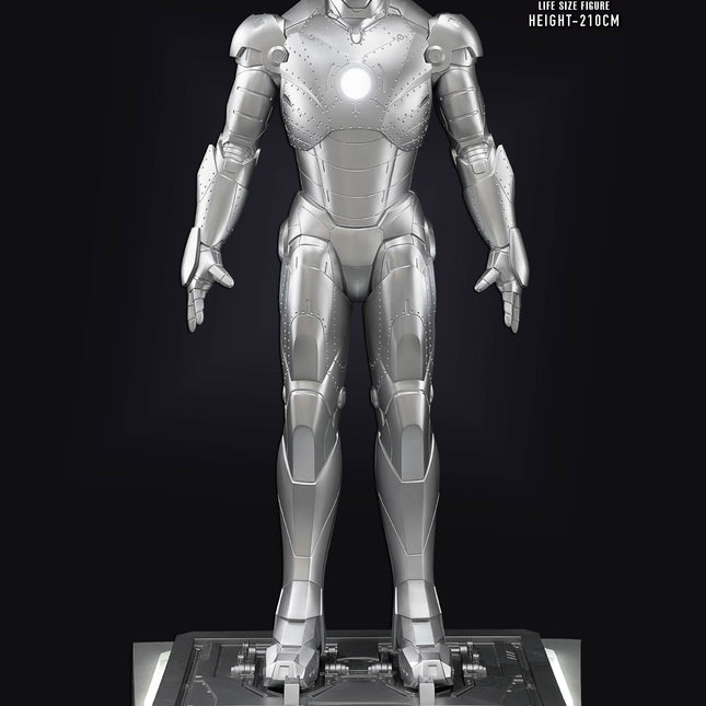Iron Man 3 Mark II on DX Base Life Size Statue - LM Treasures 