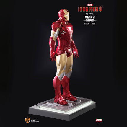 Iron Man 3 Mark VI On DX Base Life Size Pre-Owned Statue