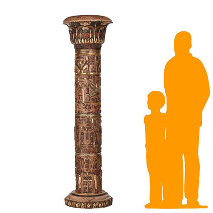 Single Egyptian Column Life Size Statue - LM Treasures 