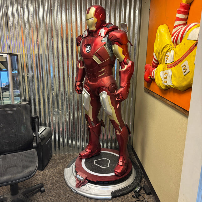 Metal Man Standing Superhero Life Size Statue LM Treasures - P