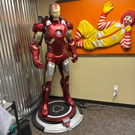 Metal Man Standing Superhero Life Size Statue LM Treasures - P