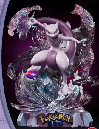 Pokemon Mewtwo Small Table Top Statue LM Treasures - HA