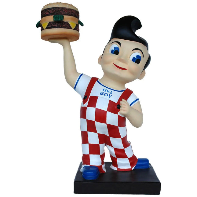 Large Boy Holding Hamburger Statue LM Treasures - A