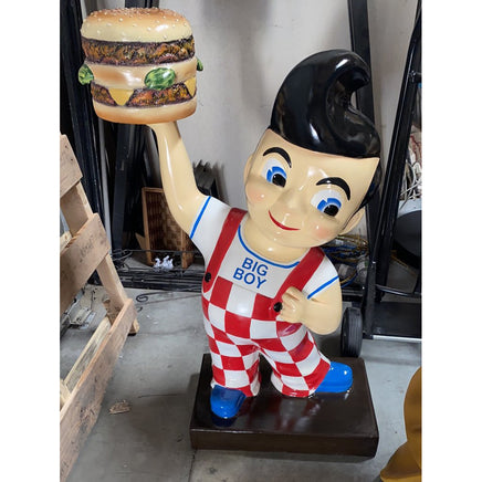 Boy Holding Hamburger Statue - LM Treasures 